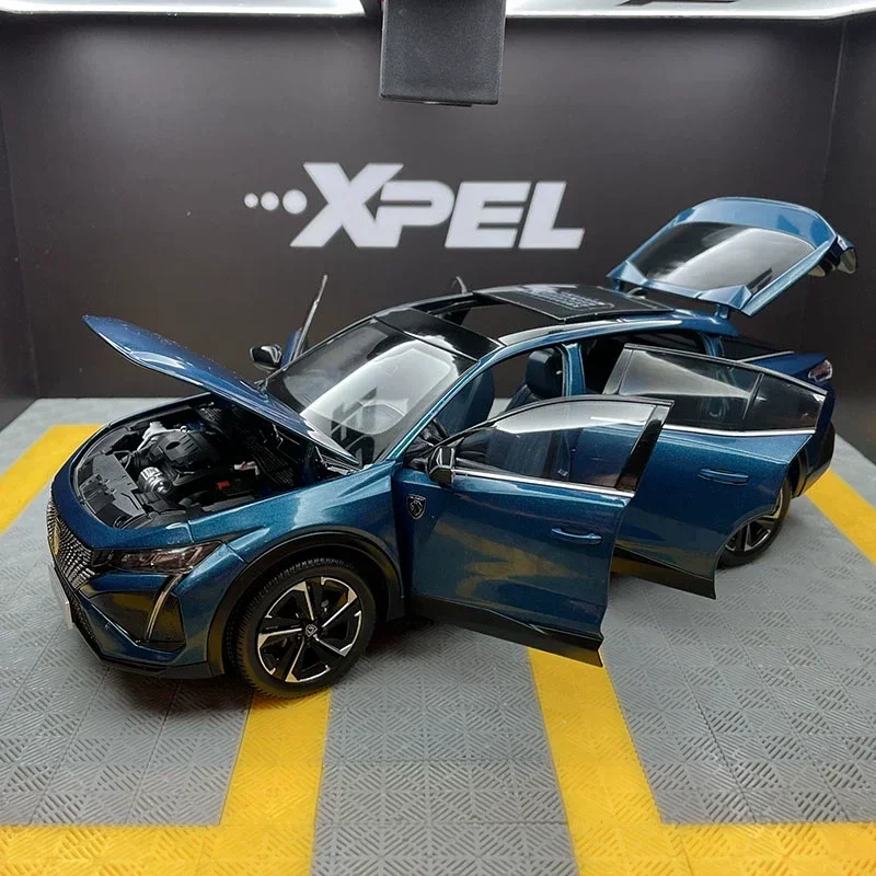 1/18 MINI AUTO 408X Blue Alloy SUV Model 2 1/18 MINI AUTO 408X Blue Alloy SUV Model - Image 2