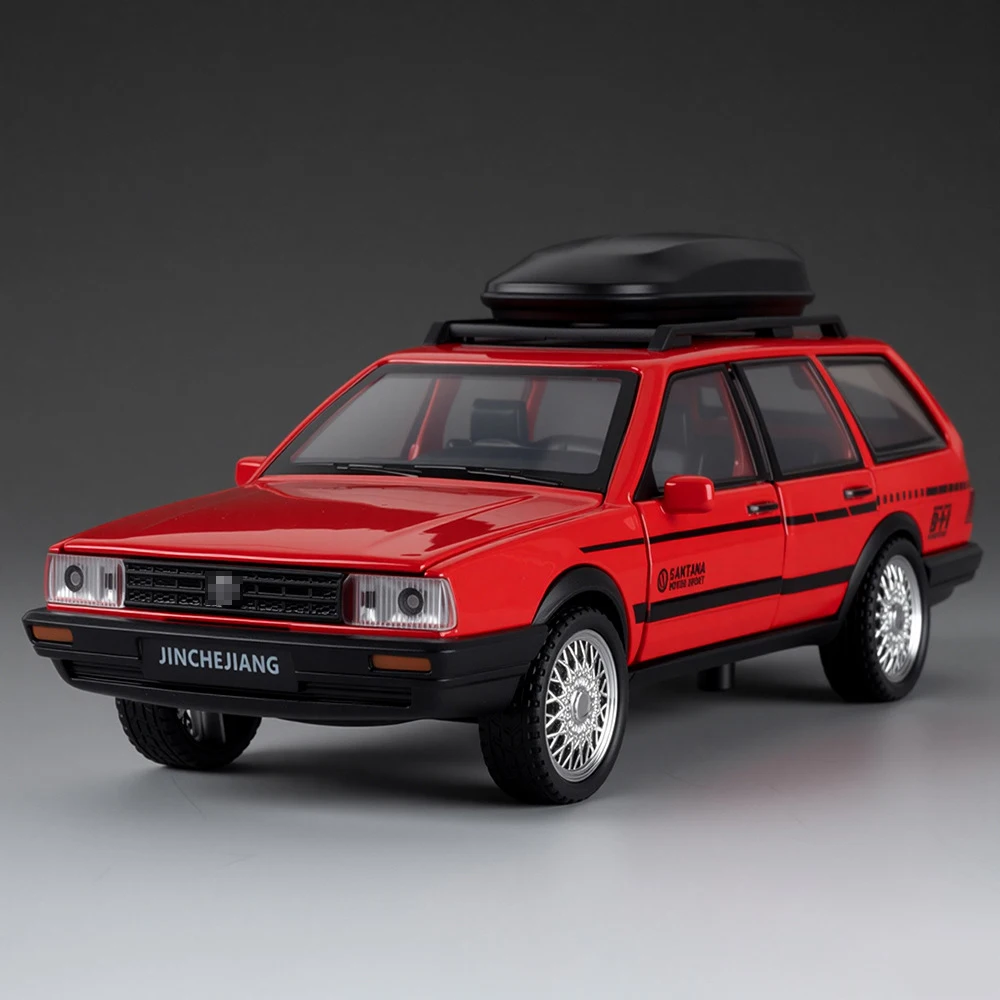 1:32 Santana Wagon Diecast Model Car Black 8 1:32 Santana Wagon Diecast Model Car Black - Image 8