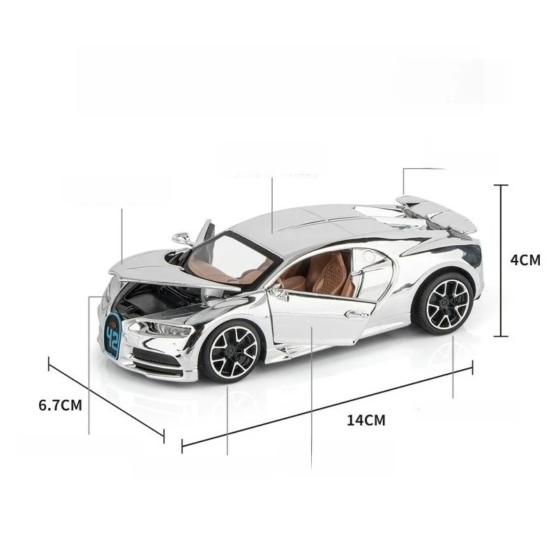1:32 Scale Bugatti Chiron Alloy Model Car 6 1:32 Scale Bugatti Chiron Alloy Model Car - Image 6