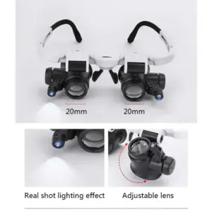 LED Magnifier with 8X, 15X, 23X Lenses 9 S5d23f5a69b794440adca38f9e243a305o 1