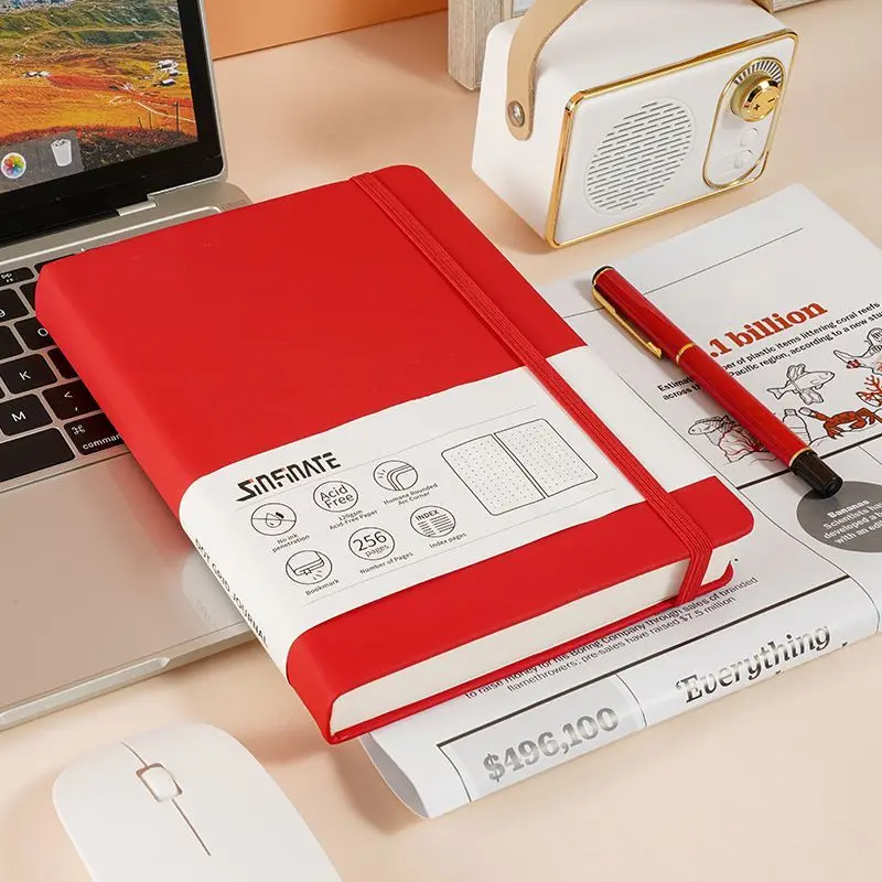 A5 Dotted Notebook with PU Leather Cover 2 A5 Dotted Notebook with PU Leather Cover - Image 2