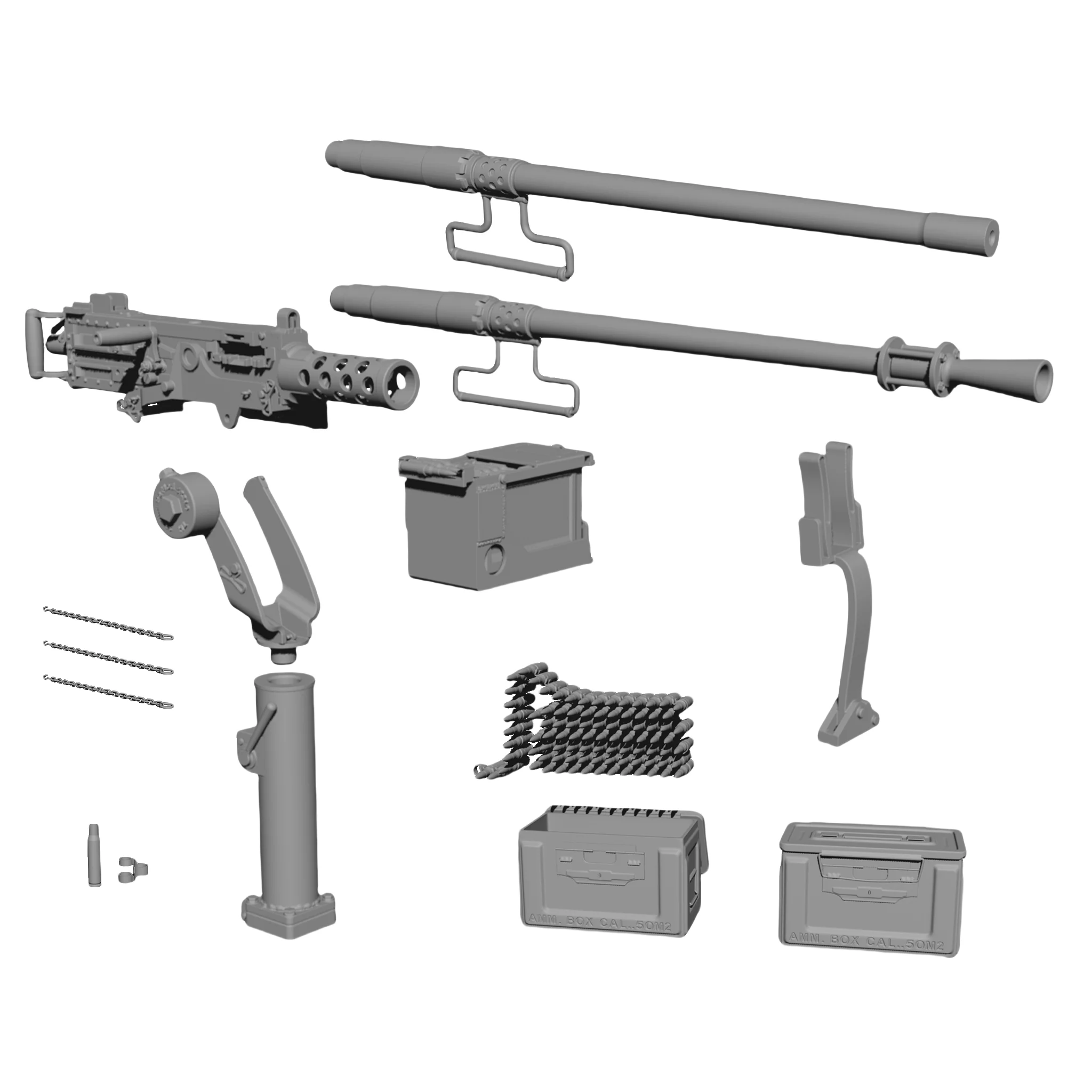 M2 Browning .50 Cal Heavy Machine Gun Model Kit 3 M2 Browning .50 Cal Heavy Machine Gun Model Kit - Image 3
