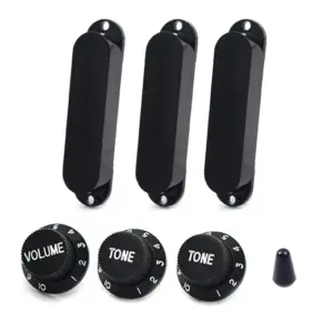 Silver Pickup Cover Set for SSS Electric Guitars 18 S60ea7ec93b01441bbb7696e47328c959S