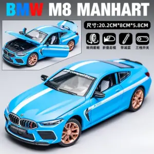 BMW M8 MH8 800 1:24 Diecast Model Car 24 S610def528b674fb2bcff958c489cadf1O
