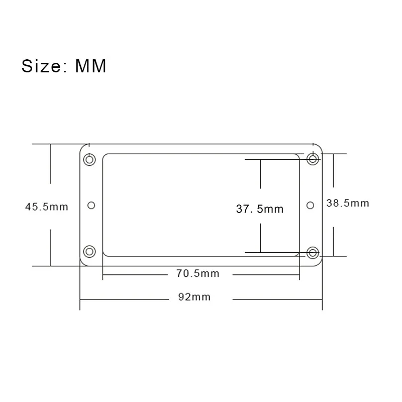 Slanted Plastic Pickup Ring Set for LP Guitars 5 Slanted Plastic Pickup Ring Set for LP Guitars - Image 5