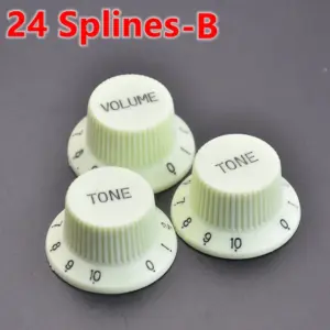 Stratocaster Control Knob Set - 18/24 Spline 48 S61ba8ee9a96a4ffe8bf0981cf2321caay