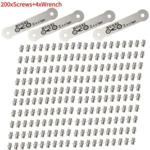 MUQZI MTB Pedal Screw Set 50-200 Pieces 16 S61f0b8fe2fa1459685f35df02482bb78L