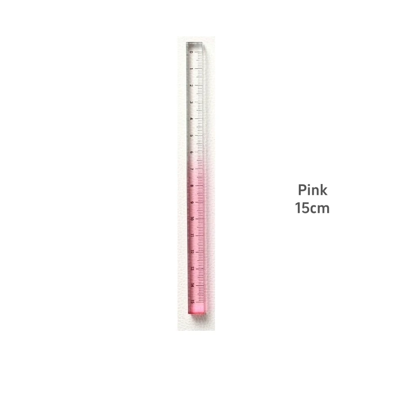 15cm Colorful Clear Acrylic Straight Ruler 7 15cm Colorful Clear Acrylic Straight Ruler - Image 7