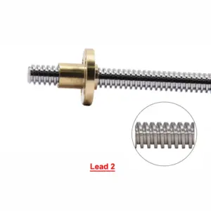 T8 Lead Screw Set 2pcs 8mm/2mm Pitch 2mm 8 S624a3ebed35b44ba8279efd37b512b47E