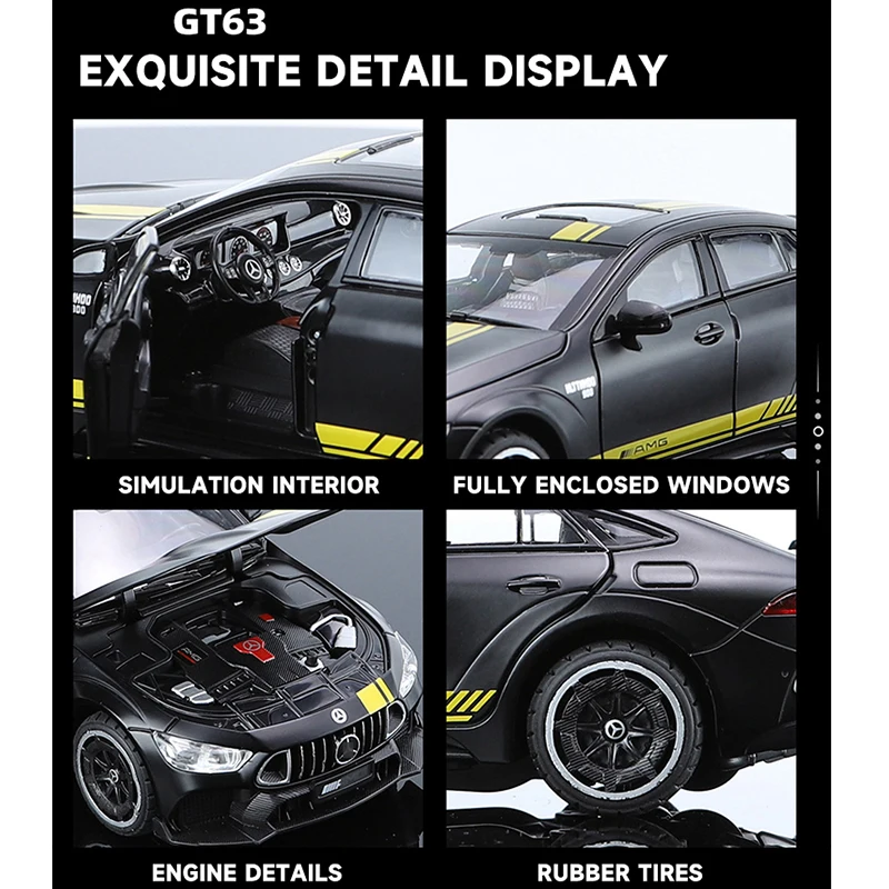 1:24 Mercedes-AMG GT63 Diecast Model Car 4 1:24 Mercedes-AMG GT63 Diecast Model Car - Image 4