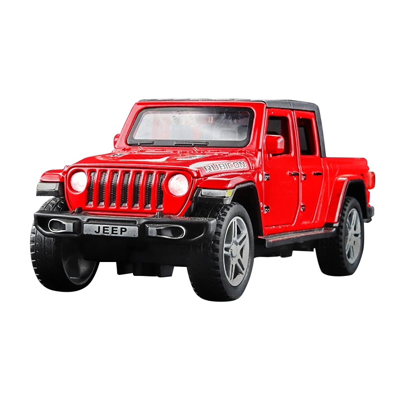 1:32 Scale Red Jeep Wrangler Gladiator Model 2 1:32 Scale Red Jeep Wrangler Gladiator Model - Image 2