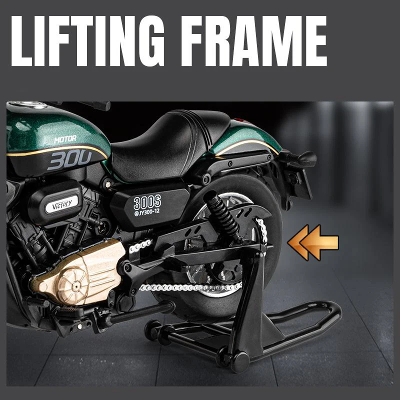 QJMOTOR SHAN 300S 1:12 Scale Diecast Motorcycle 4 QJMOTOR SHAN 300S 1:12 Scale Diecast Motorcycle - Image 4