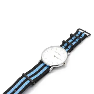 Sporty Nylon Watch Strap with Black Orange Stripes 10 S652070860e284897a541a78514a2b1caa 25