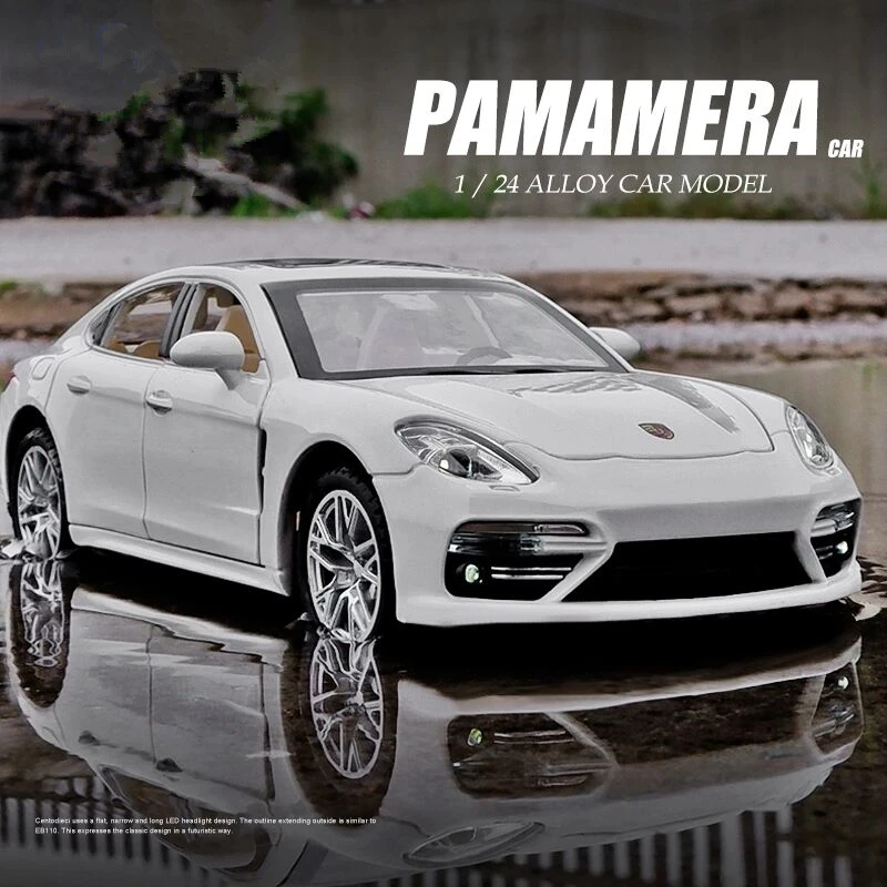 1:24 White Porsche Panamera Diecast Model Car 2 1:24 White Porsche Panamera Diecast Model Car - Image 2
