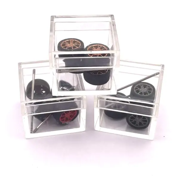 Custom 1:64 Scale Model Car Wheels Set - Image 4