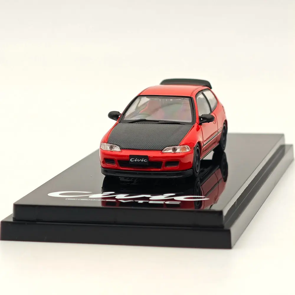 1:64 Diecast Honda Civic EG6 Red Model Car 4 1:64 Diecast Honda Civic EG6 Red Model Car - Image 4