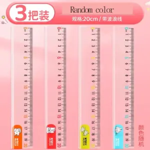 Colorful Plastic Rulers Set for Students 14 S67c94032e9ae4927b0816ca24e7241598