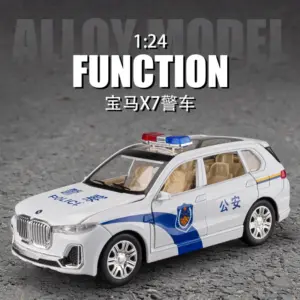1:24 BMW X7 Police Car Diecast Model 9 S682d09d87a0e4c189af36698db1920dfZ