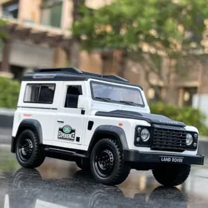 1:32 Orange Land Rover Defender Diecast Model 12 S686d03e548d54aee8012be8610ff7c68N