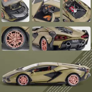 1:32 Matte Olive Green Lamborghini Diecast Model 15 S693a55c5c8cd4c2ebb9246881f82b53dm