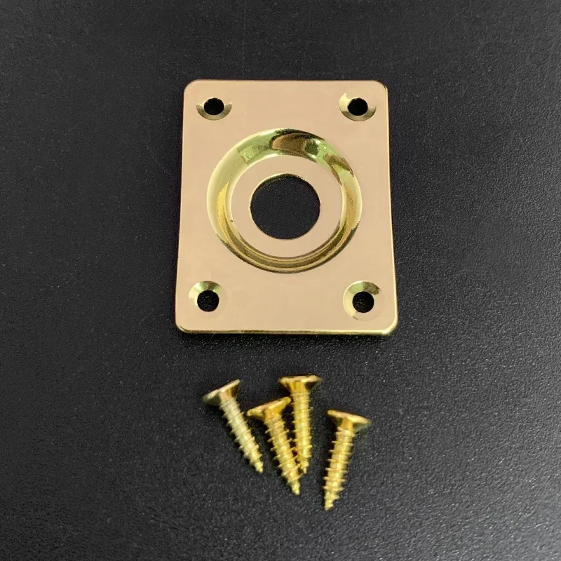 Set of 4 Metal Jack Plates for Bass Guitars 7 Set of 4 Metal Jack Plates for Bass Guitars - Image 7