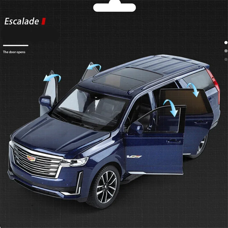 1:24 Black Luxury SUV Diecast Model Car 3 1:24 Black Luxury SUV Diecast Model Car - Image 3