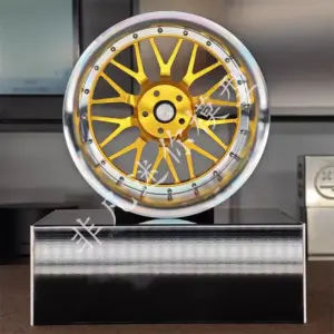Aluminum Alloy Wheel Model with Black Cap 3 S6a356d23720644548d9d92076a04a84az 21