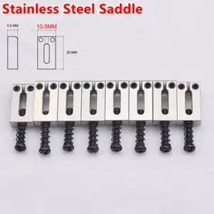 Premium Electric Guitar Bridge with Saddles 61 S6a86bc11967549dfa41b1de2698739a5D