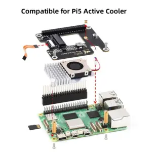 PCIe to M.2 HAT for Raspberry Pi 5 13 S6af06e20a7f14a4cae53b6c7458c30103 1