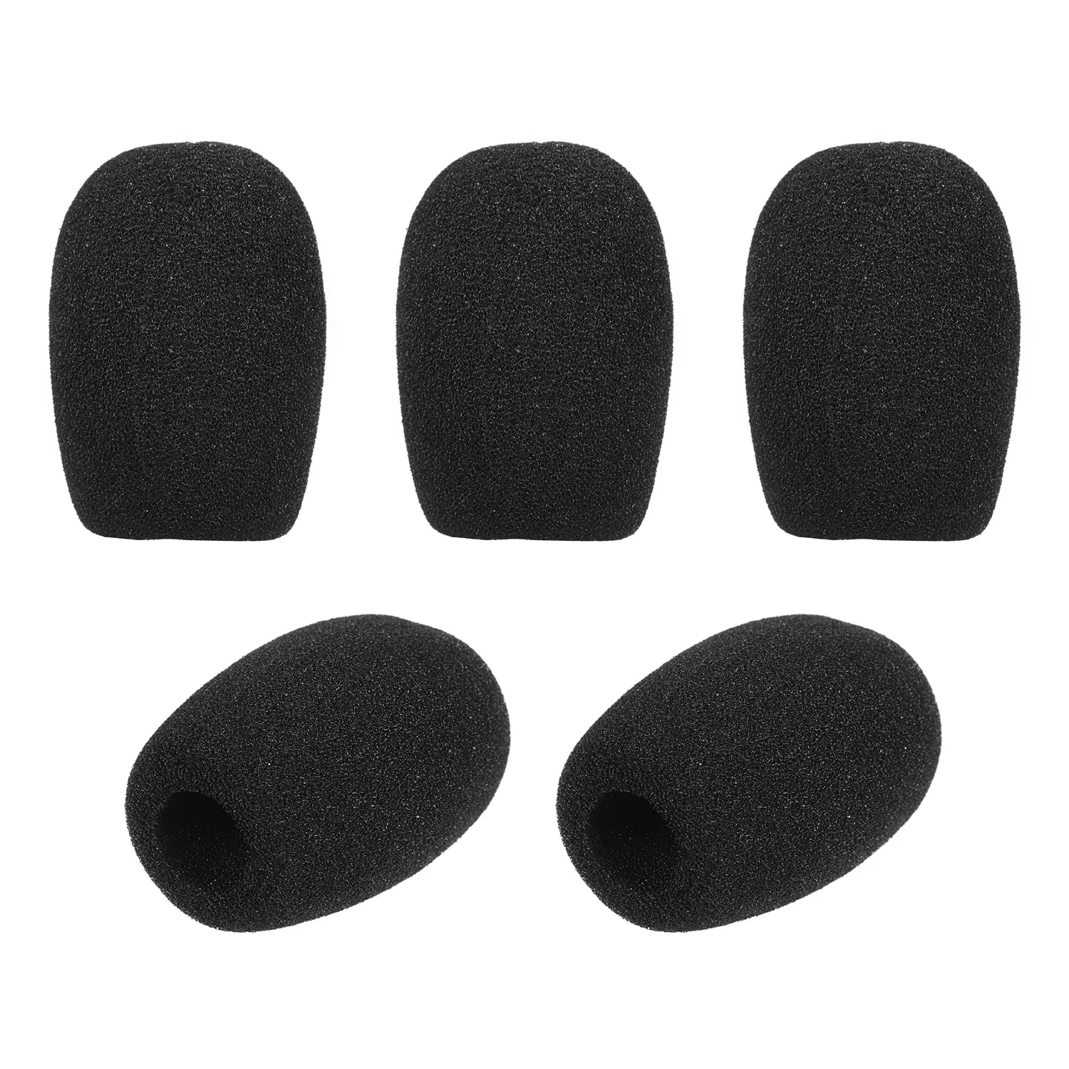 Black Mini Microphone Windscreens Pack of 5 2 Black Mini Microphone Windscreens Pack of 5 - Image 2