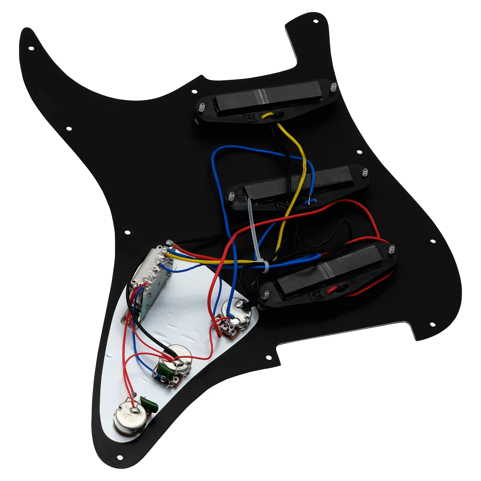 Electric Guitar Loaded Pickguard for ST Style 2 Electric Guitar Loaded Pickguard for ST Style - Image 2