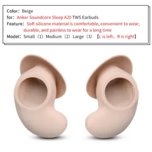 Silicone Ear Tips for Anker Sleep A20 Earbuds 13 S6c25f8cabb5c4e939032f5ac47b219efQ