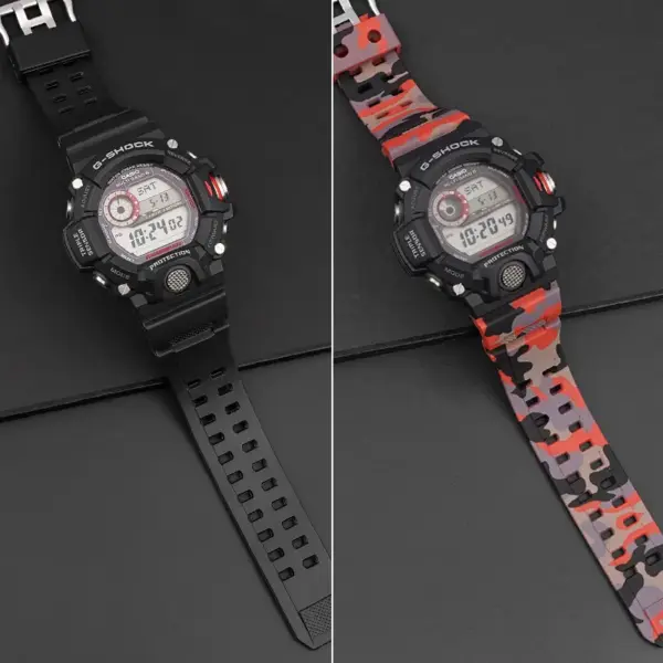 Red TPU Strap for Casio G-Shock GW-9400 - Image 4