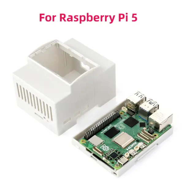 Raspberry Pi DIN Rail ABS Case with Heatsink - Image 6