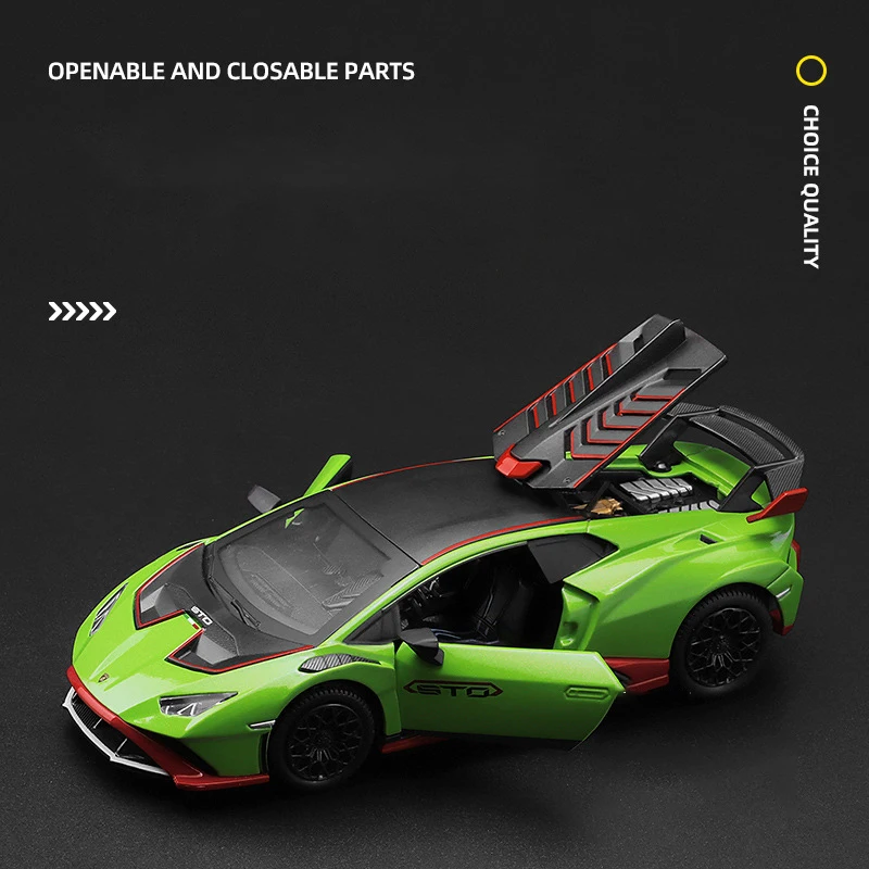 1:32 Scale Lamborghini Huracan STO Diecast Model 3 1:32 Scale Lamborghini Huracan STO Diecast Model - Image 3