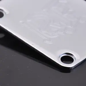 Shiny Chrome Electric Guitar/Bass Neck Plate 8038 5 S6db29a9485c64f26b536684ba63d9b4e0