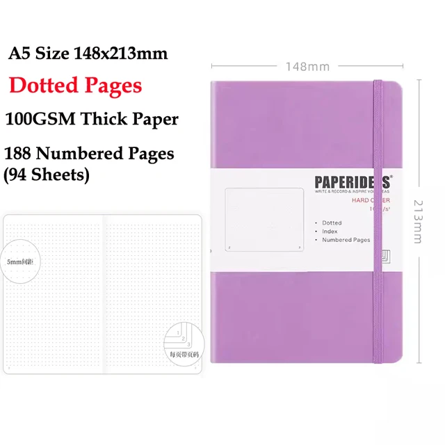 23 Colors A5 Dotted Notebook Journal 28 23 Colors A5 Dotted Notebook Journal - Image 28
