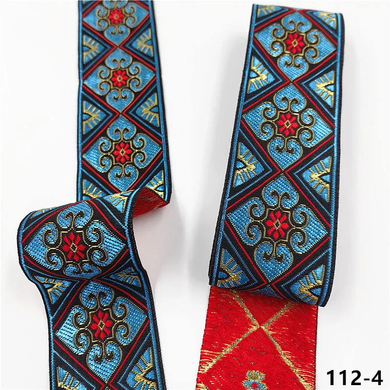 Vibrant 5cm Jacquard Ribbons - 7 Meters 14 Vibrant 5cm Jacquard Ribbons - 7 Meters - Image 14