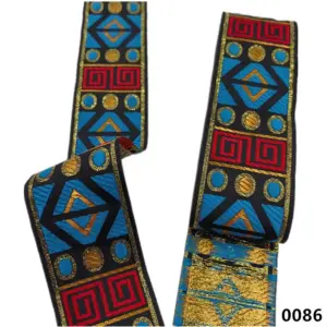 Vibrant 5cm Jacquard Ribbons - 7 Meters 110 S700230c34a0b45b8b983768ec1266bcds