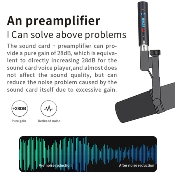 TEYUN Q2 Dynamic Microphone Preamplifier - Image 5