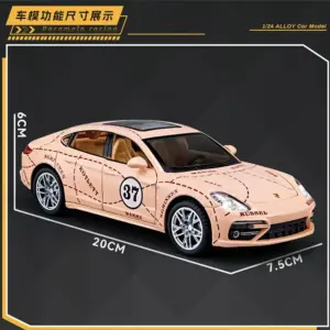 Porsche Panamera GULF Diecast Model Car 1:24 10 S704197a566a044f1bc63bde37fb8d3f9w
