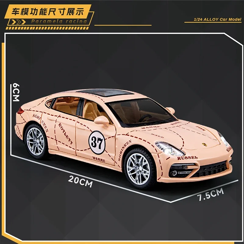 Porsche Panamera GULF Diecast Model Car 1:24 4 Porsche Panamera GULF Diecast Model Car 1:24 - Image 4