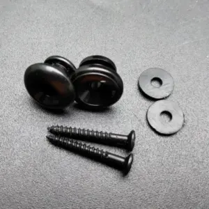 50 Metal Mushroom Head Guitar Strap Buttons 14 S70afa25c9a1d41dba559e13fe01a643am