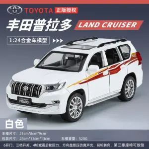 1:24 Scale White Toyota Prado Diecast Model Car 14 S70d17fb54e5a4a55ac2405f9c9dcd90c0