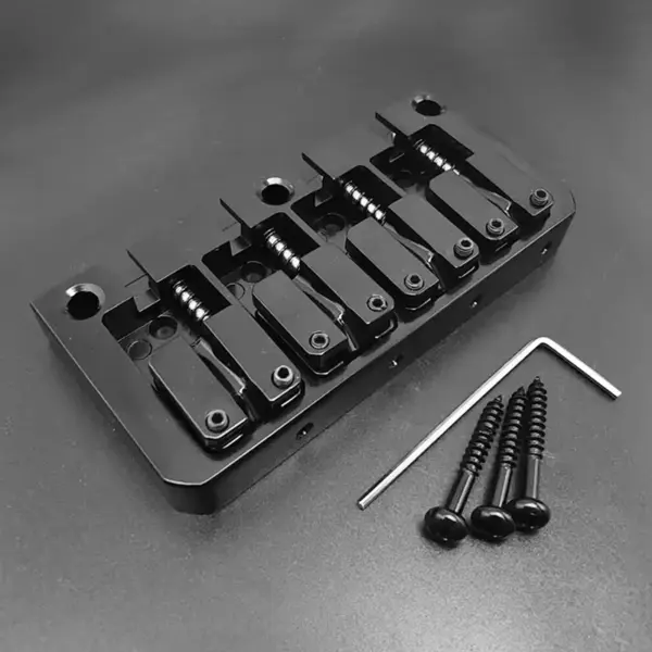 Flipping Saddle 4-String Bass Bridge Black - Image 9