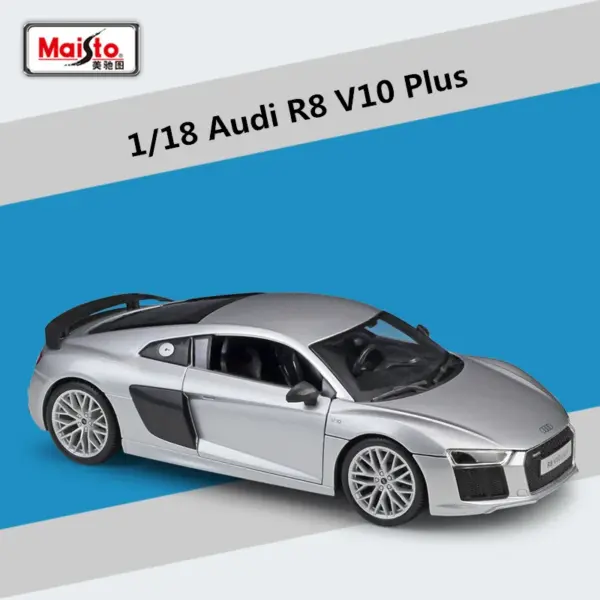 1:18 Scale Audi R8 V10 Plus Diecast Model - Image 7