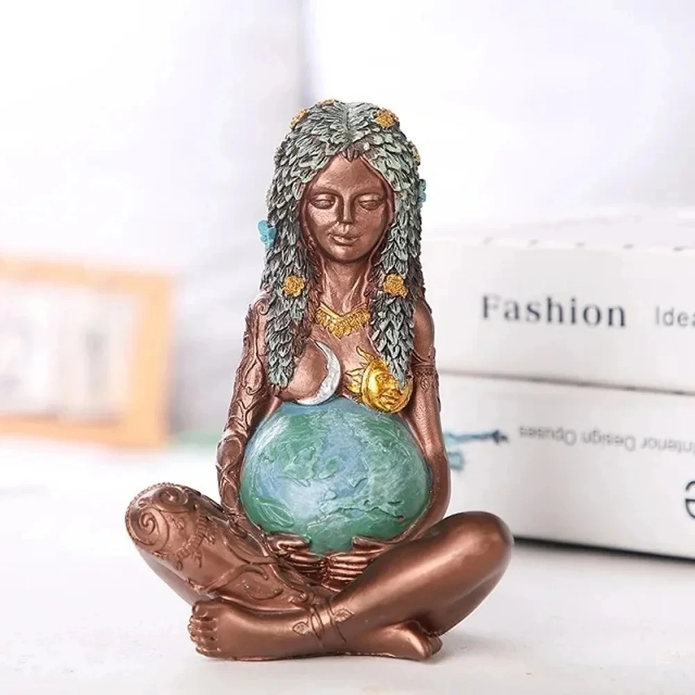 Gaia Goddess Statue - Decorative Resin Figure 4 Gaia Goddess Statue - Decorative Resin Figure - Image 4