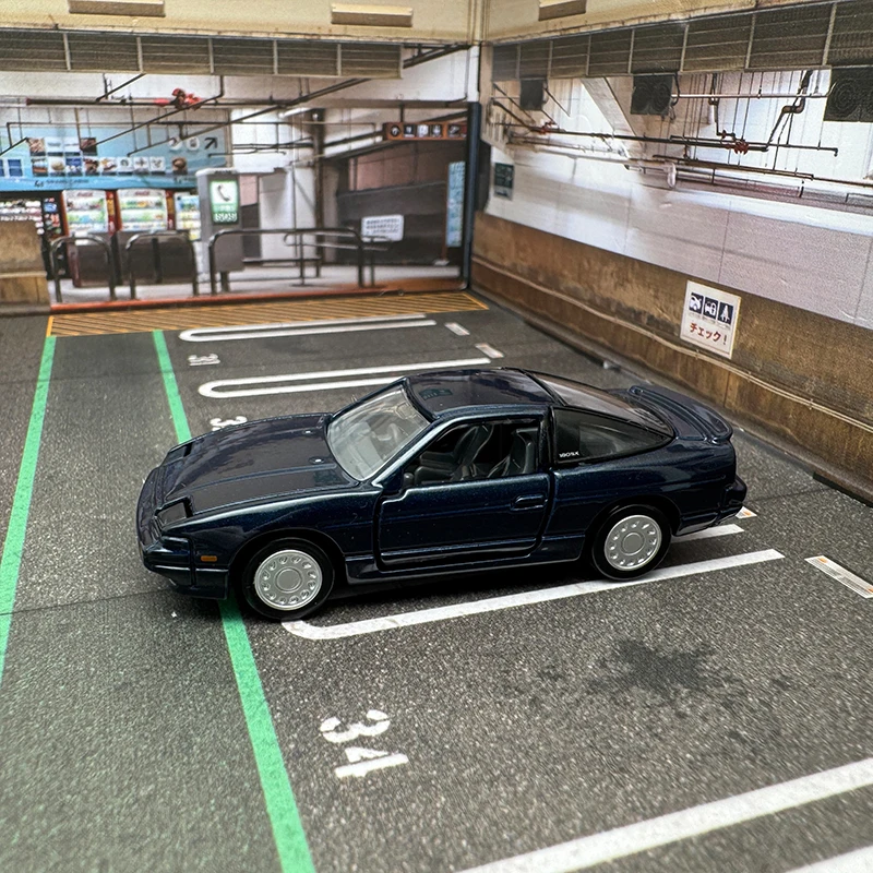 Nissan 180SX Tomica Diecast Model Car Blue 2 Nissan 180SX Tomica Diecast Model Car Blue - Image 2