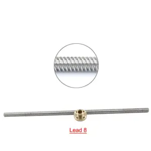 T8 Lead Screw Set 2pcs 8mm/2mm Pitch 2mm 10 S721704a78c674f619adff163e4caaaffR