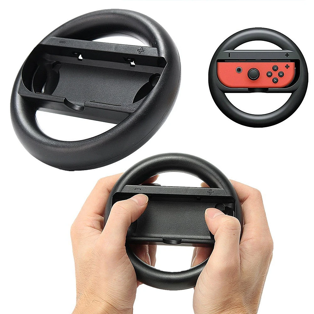 Black Joy-Con Racing Wheel Grips for Switch 3 Black Joy-Con Racing Wheel Grips for Switch - Image 3